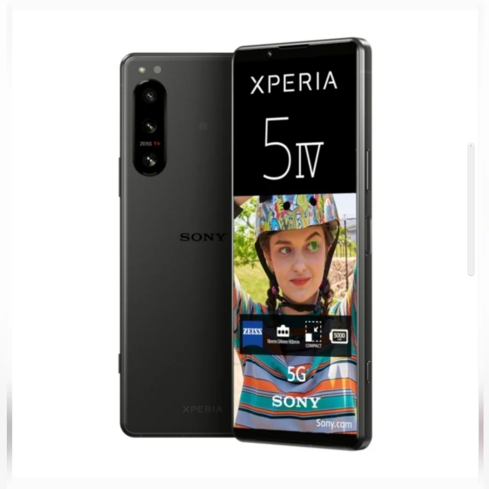 Sony Xperia 5 IV 5G 128GB (UNLOCKED) -Black US Version -SEALED NEVER OPENED